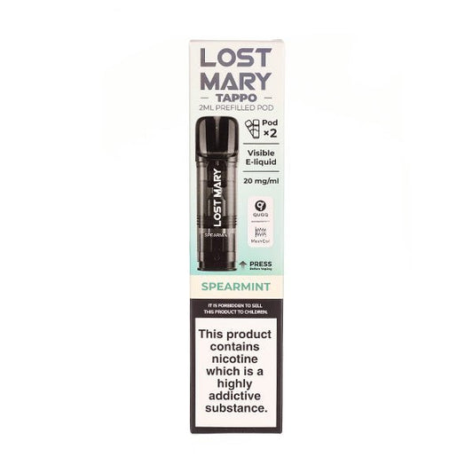BUY 1 GET 1 FREE | Spearmint Tappo Prefilled Pods by Lost MaryVAPE INDIA - Vape India