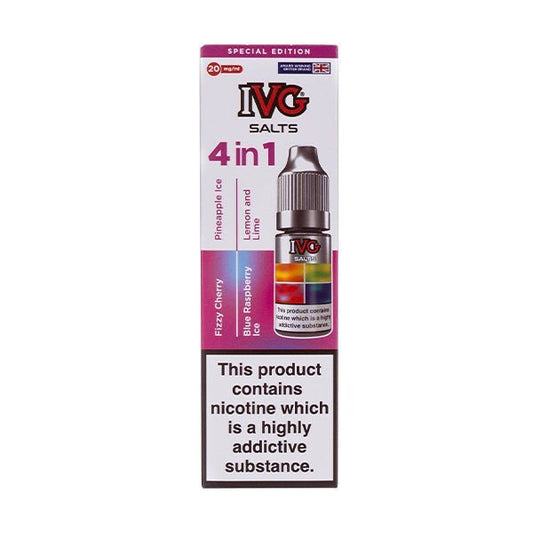 BUY 1 GET 1 FREE | Special Edition 4 in 1 (4 x 10ml) Nic Salt E - Liquid by IVGVAPE INDIA - Vape India