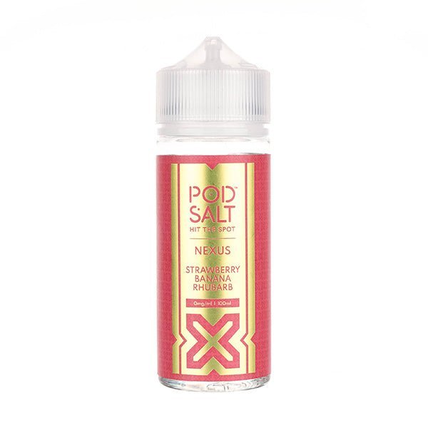 BUY 1 GET 1 FREE | Strawberry Banana Rhubarb 100ml Shortfill E - Liquid by Pod Salt NexusVAPE INDIA - Vape India
