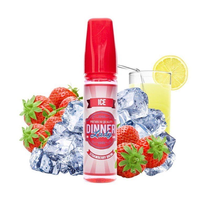BUY 1 GET 1 FREE | Strawberry Bikini Ice - Dinner Lady | 60ML Vape Juice | 3MG, 6MG | Vape India - Vape India