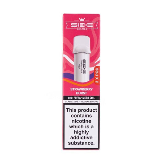 BUY 1 GET 1 FREE | Strawberry Burst Crystal 600 Pro Prefilled Pods by SKEVAPE INDIA - Vape India