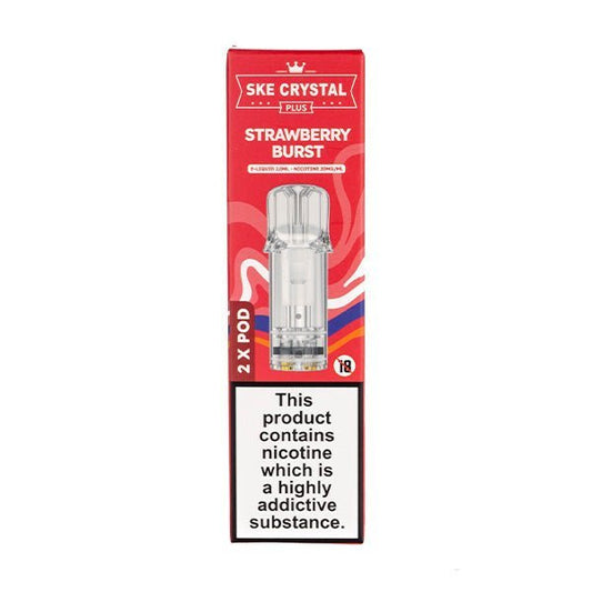 BUY 1 GET 1 FREE | Strawberry Burst Crystal Plus Prefilled Pods by SKEVAPE INDIA - Vape India
