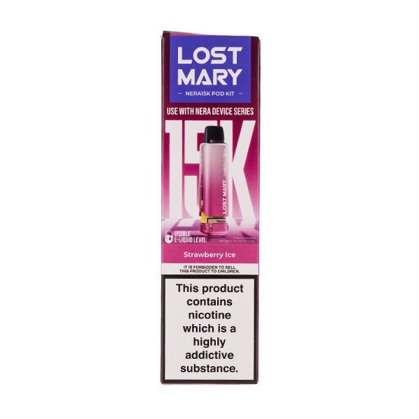 BUY 1 GET 1 FREE | Strawberry Ice Nera 15k Prefilled Pod + Refill by Lost MaryVAPE INDIA - Vape India
