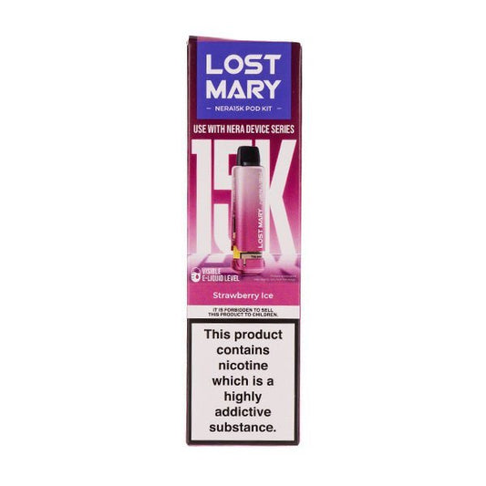 BUY 1 GET 1 FREE | Strawberry Ice Nera 15k Prefilled Pod + Refill by Lost MaryVAPE INDIA - Vape India