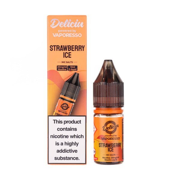 BUY 1 GET 1 FREE | Strawberry Ice Nic Salt E - Liquid by Vaporesso Deliciu V2VAPE INDIA - Vape India