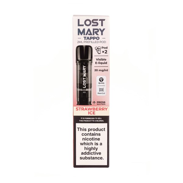 BUY 1 GET 1 FREE | Strawberry Ice Tappo Prefilled Pods by Lost MaryVAPE INDIA - Vape India