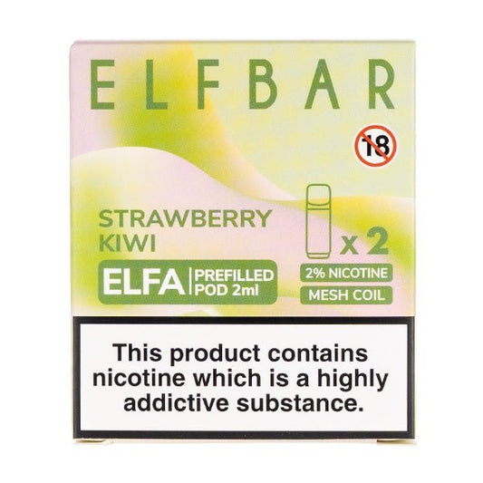 BUY 1 GET 1 FREE | Strawberry Kiwi Elfa Prefilled Pods by Elf BarVAPE INDIA - Vape India