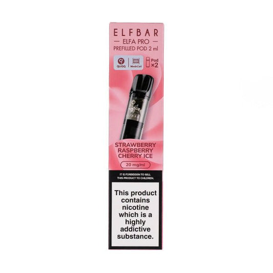 BUY 1 GET 1 FREE | Strawberry Raspberry Cherry Ice Elfa Pro Prefilled Pods by Elf BarVAPE INDIA - Vape India