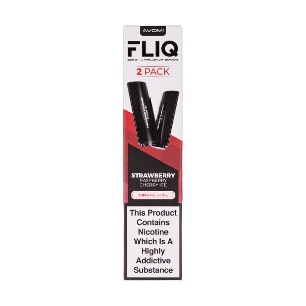 BUY 1 GET 1 FREE | Strawberry Raspberry Cherry Ice FLIQ Prefilled Pods by AvomiVAPE INDIA - Vape India