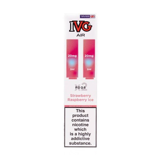 BUY 1 GET 1 FREE | Strawberry Raspberry Ice IVG Air Pro Prefilled PodsVAPE INDIA - Vape India
