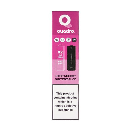 BUY 1 GET 1 FREE | Strawberry Watermelon 4 in 1 Prefilled Pods by QuadroVAPE INDIA - Vape India