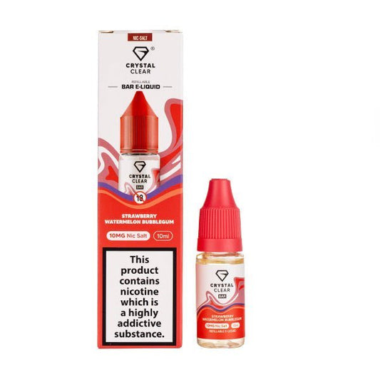 BUY 1 GET 1 FREE | Strawberry Watermelon Bubblegum Nic Salt E - Liquid by Crystal ClearVAPE INDIA - Vape India
