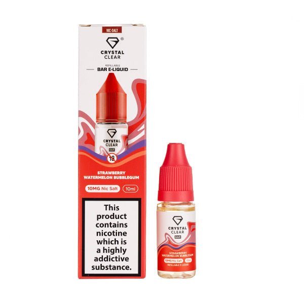 BUY 1 GET 1 FREE | Strawberry Watermelon Bubblegum Nic Salt E - Liquid by Crystal ClearVAPE INDIA - Vape India
