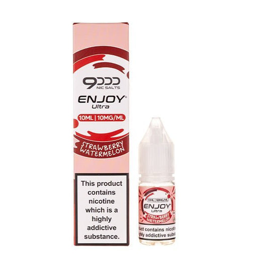 BUY 1 GET 1 FREE | Strawberry Watermelon Nic Salt E - Liquid by Enjoy Ultra 9000VAPE INDIA - Vape India