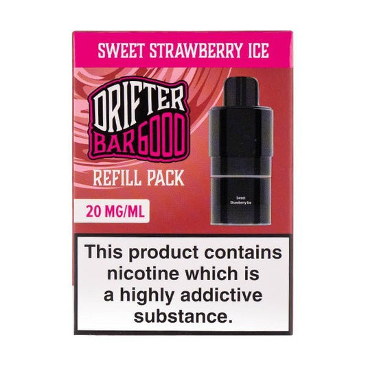 BUY 1 GET 1 FREE | Sweet Strawberry Ice Drifter 6000 Prefilled Pod + Refill by DrifterVAPE INDIA - Vape India