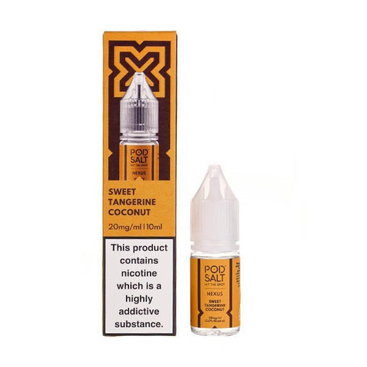BUY 1 GET 1 FREE | Sweet Tangerine Coconut Nic Salt by Pod Salt NexusVAPE INDIA - Vape India