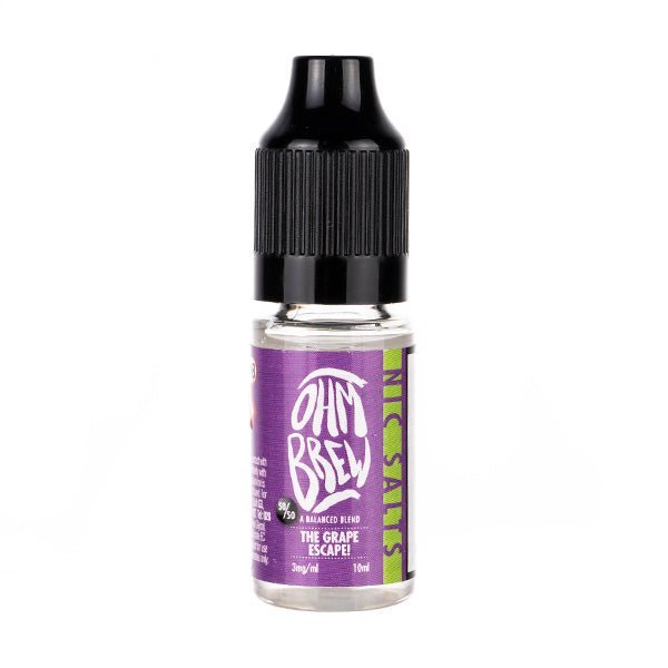 BUY 1 GET 1 FREE | The Grape Escape Nic Salt by Ohm BrewVAPE INDIA - Vape India