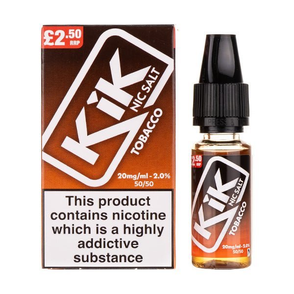 BUY 1 GET 1 FREE | Tobacco Nic Salt E - Liquid by KikVAPE INDIA - Vape India