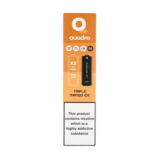 BUY 1 GET 1 FREE | Triple Mango Ice 4 in 1 Prefilled Pods by QuadroVAPE INDIA - Vape India