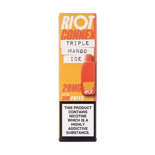 BUY 1 GET 1 FREE | Triple Mango Ice Connex Prefilled Pod by Riot SquadVAPE INDIA - Vape India