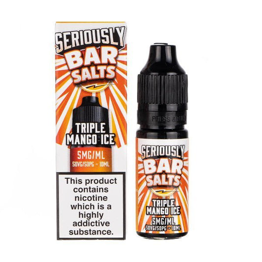 BUY 1 GET 1 FREE | Triple Mango Ice Nic Salt E - Liquid by Seriously Bar SaltsVAPE INDIA - Vape India