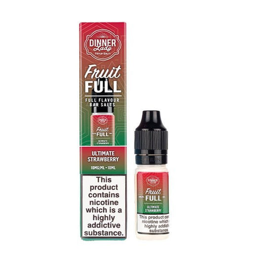 BUY 1 GET 1 FREE | Ultimate Strawberry Nic Salt E - Liquid by Dinner Lady Fruit Full Bar SaltsVAPE INDIA - Vape India