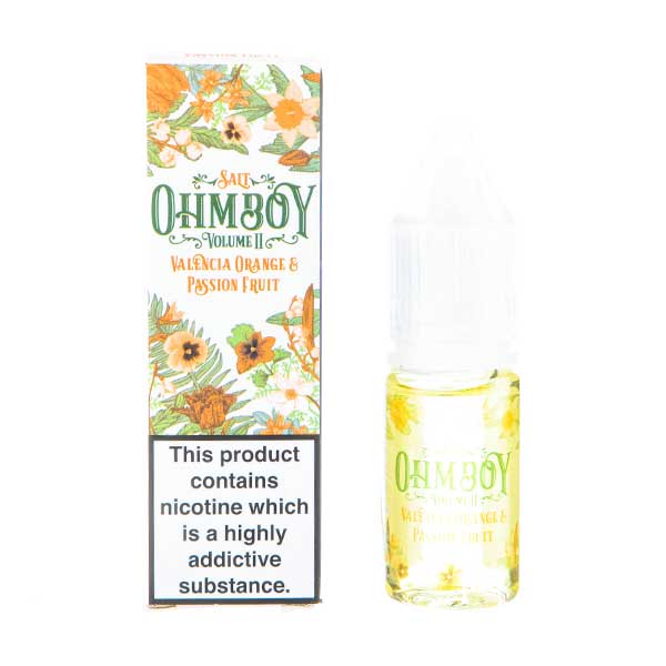 BUY 1 GET 1 FREE | Valencia Orange and Passion Fruit Nic Salt E - Liquid by Ohm BoyVAPE INDIA - Vape India