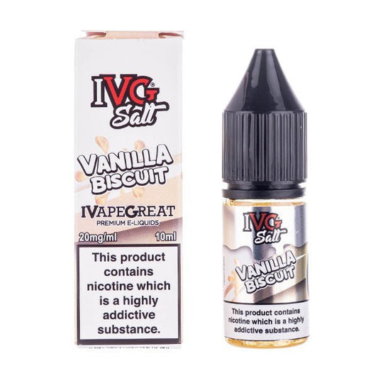 BUY 1 GET 1 FREE | Vanilla Biscuit Nic Salt E - Liquid by IVGVAPE INDIA - Vape India