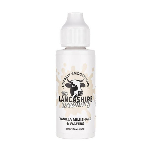 BUY 1 GET 1 FREE | Vanilla Milkshake & Wafers 100ml Shortfill E - Liquid by The Lancashire CreameryVAPE INDIA - Vape India