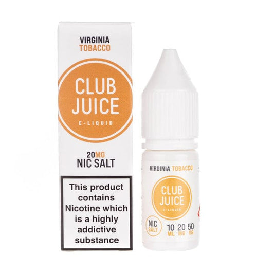 BUY 1 GET 1 FREE | Virginia Tobacco Nic Salt E - Liquid by Club JuiceVAPE INDIA - Vape India