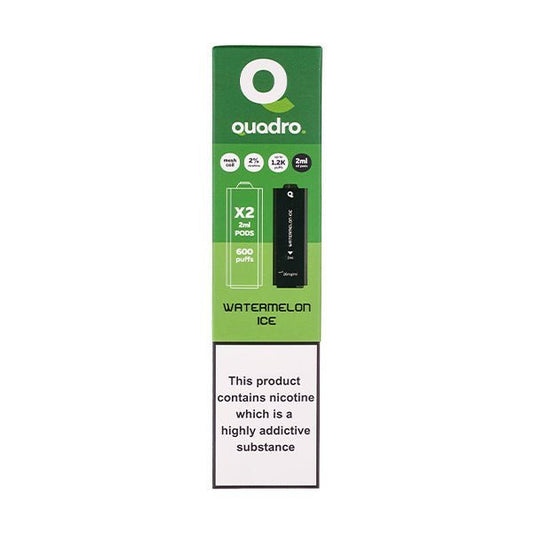 BUY 1 GET 1 FREE | Watermelon Ice 4 in 1 Prefilled Pods by QuadroVAPE INDIA - Vape India
