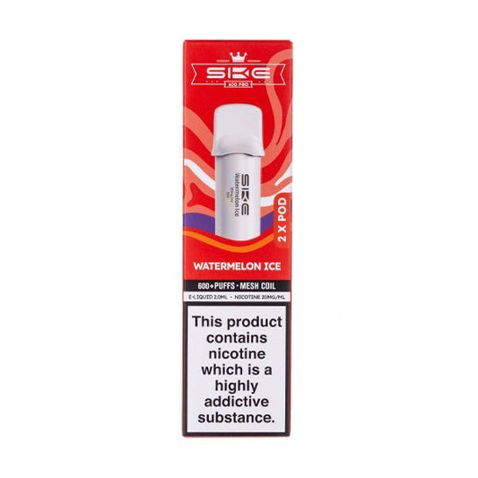 BUY 1 GET 1 FREE | Watermelon Ice Crystal 600 Pro Prefilled Pods by SKEVAPE INDIA - Vape India