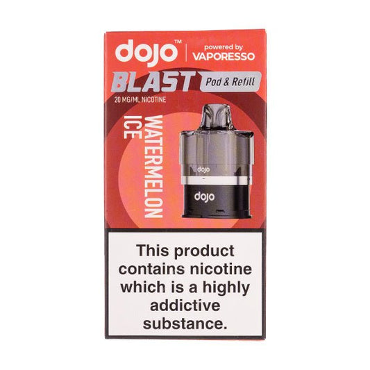 BUY 1 GET 1 FREE | Watermelon Ice Dojo Blast 6000 Prefilled Pod + Refill by VaporessoVAPE INDIA - Vape India