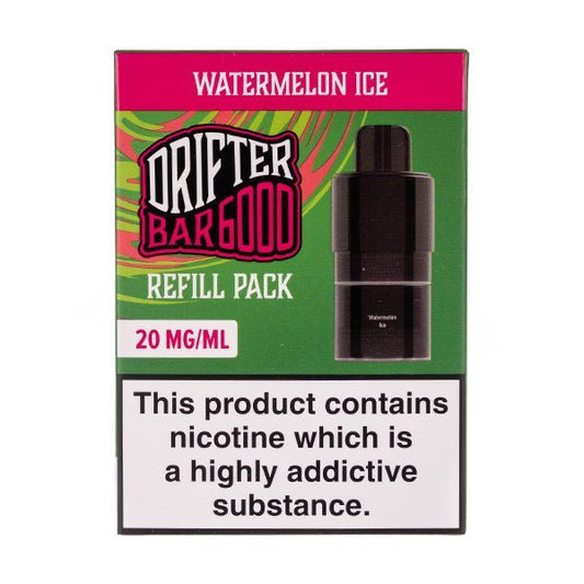 BUY 1 GET 1 FREE | Watermelon Ice Drifter 6000 Prefilled Pod + Refill by DrifterVAPE INDIA - Vape India
