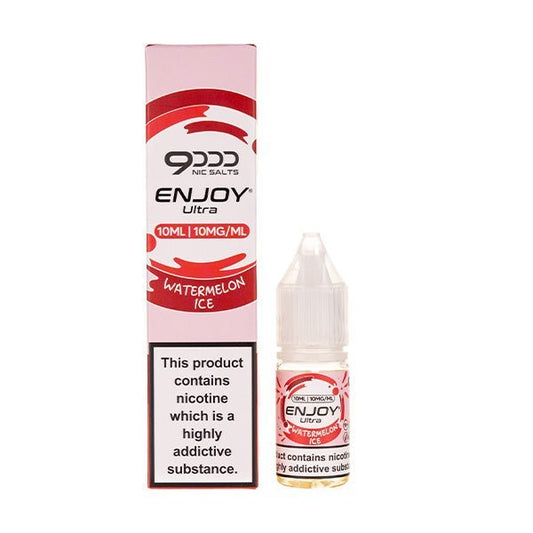 BUY 1 GET 1 FREE | Watermelon Ice Nic Salt E - Liquid by Enjoy Ultra 9000VAPE INDIA - Vape India