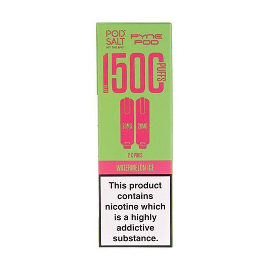 BUY 1 GET 1 FREE | Watermelon Ice Pod Salt 2 - in - 1 Prefilled Pods by Pyne PodVAPE INDIA - Vape India