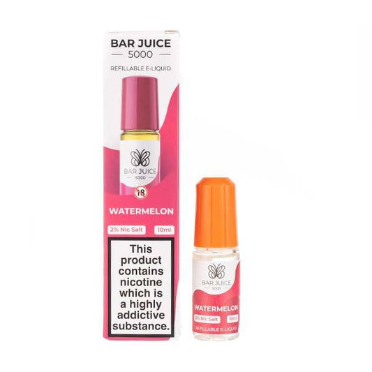 BUY 1 GET 1 FREE | Watermelon Nic Salt E - Liquid by Bar Juice 5000VAPE INDIA - Vape India