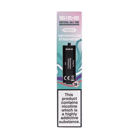 BUY 1 GET 1 FREE | Watermelon Strawberry Crystal 4 in 1 Prefilled Pods by SKEVAPE INDIA - Vape India