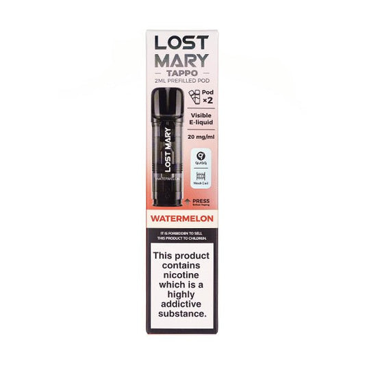 BUY 1 GET 1 FREE | Watermelon Tappo Prefilled Pods by Lost MaryVAPE INDIA - Vape India