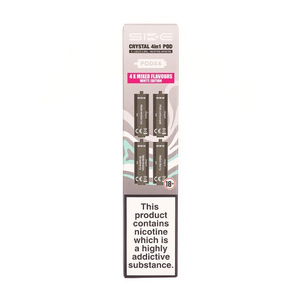 BUY 1 GET 1 FREE | White Edition Crystal 4 in 1 Prefilled Pods by SKEVAPE INDIA - Vape India