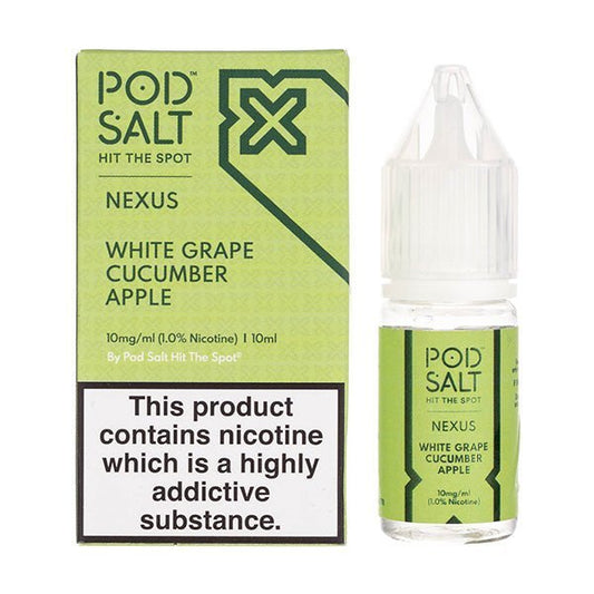 BUY 1 GET 1 FREE | White Grape Cucumber Apple Nic Salt by Pod Salt NexusVAPE INDIA - Vape India