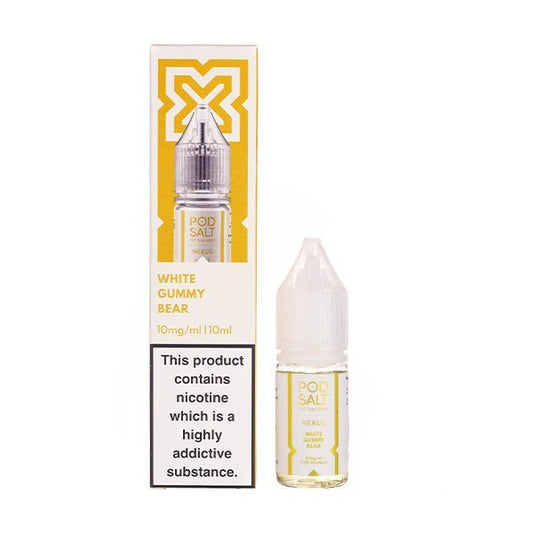BUY 1 GET 1 FREE | White Gummy Bear Nic Salt E - Liquid by Pod Salt NexusVAPE INDIA - Vape India