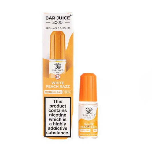 BUY 1 GET 1 FREE | White Peach Razz Nic Salt E - Liquid by Bar Juice 5000VAPE INDIA - Vape India