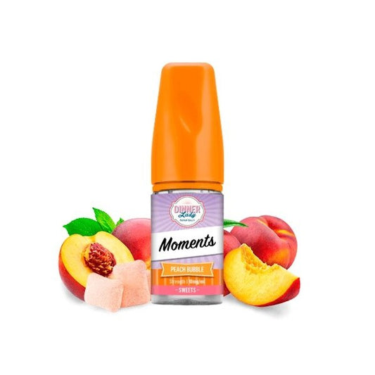 BUY 1 GET 1 FREE | Peach Bubble - Dinner Lady Salts Ice Moments | 30ML Vape Juice | 30MG, 50MG | Vape India