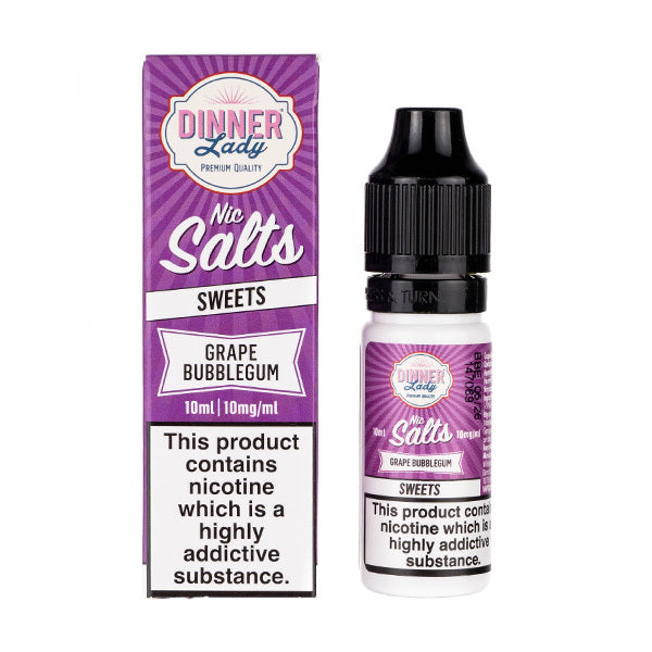 BUY 1 GET 1 FREE | Grape Bubblegum Nic Salt E-Liquid by Dinner LadyVAPE INDIA