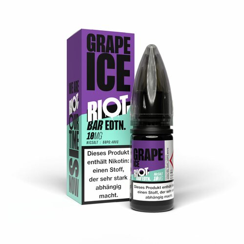 BUY 1 GET 1 FREE | Grape Ice - Riot | 30ML Vape Juice | 20MG, 48MG | Vape India