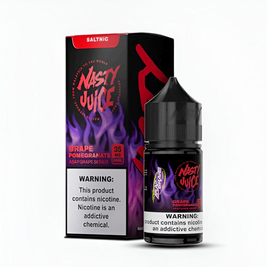 BUY 1 GET 1 FREE | Grape Pomegranate - Nasty Salt | 30Ml Vape Juice | 20MG, 35MG, 50MG | Vape India