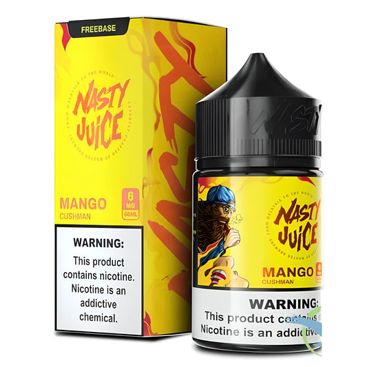 BUY 1 GET 1 FREE | Mango Ice - Nasty Juice Cush Man Series | 60ML Vape Juice | 3MG, 6MG | Vape India