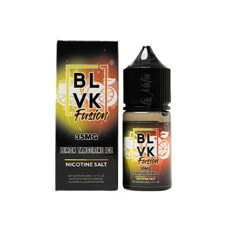 BUY 1 GET 1 FREE | Lemon Tangerine Ice - BLVK Fusion Salts | 30ML Vape Juice | 35MG, 50MG | Vape India