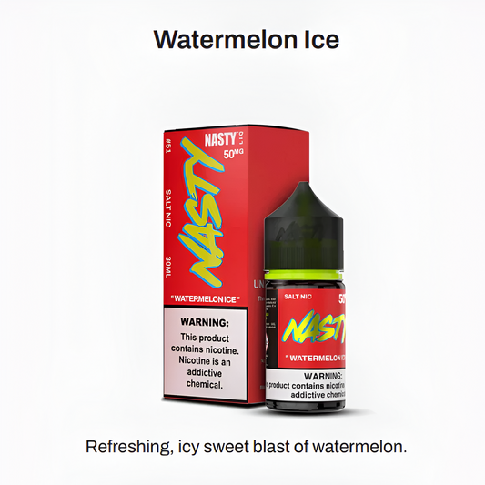 BUY 1 GET 1 FREE | Watermelon ice - NASTY LIQ | 30ML Vape Juice  | 20MG, 50MG | Vape India